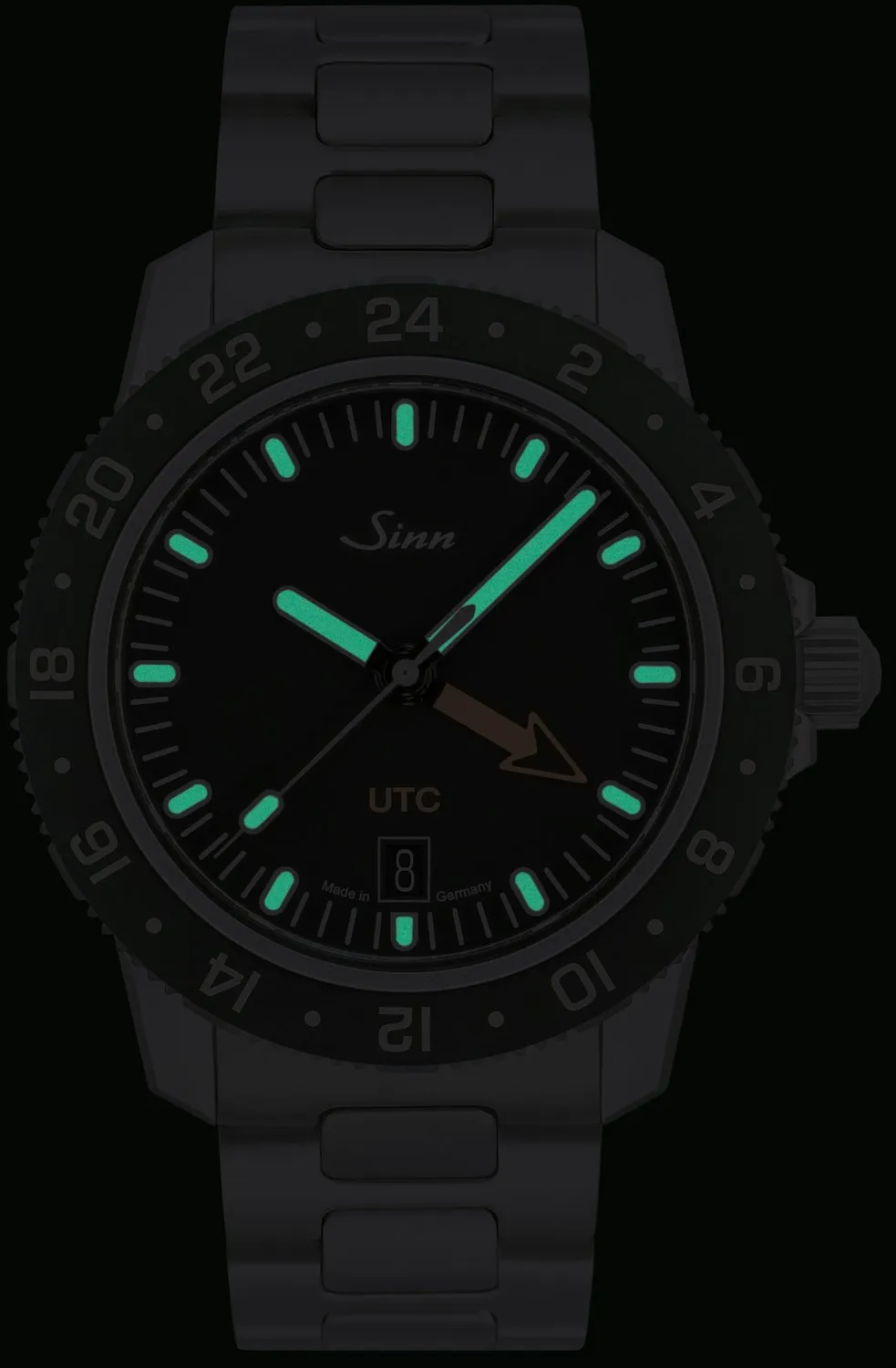 Sinn Uhren Sinn 105 St Sa UTC Lederarmbanduhr