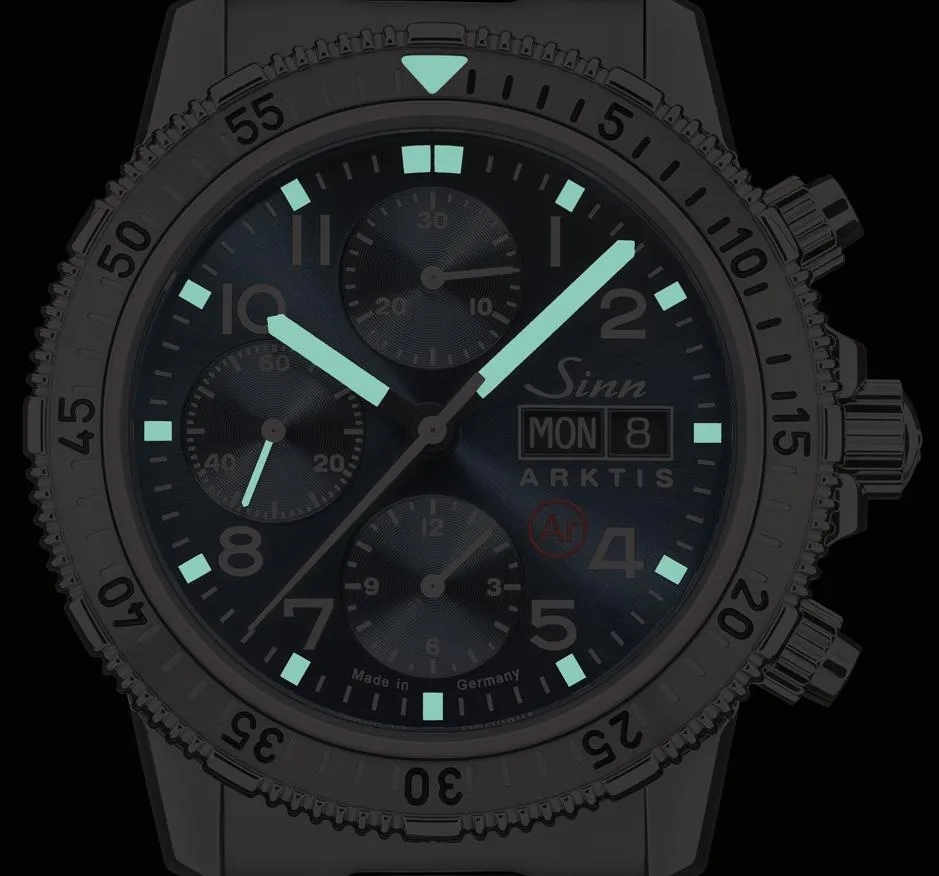 Sinn Uhren Sinn 206 Arktis II Vintage Rindsleder Vintage Braun Uhr