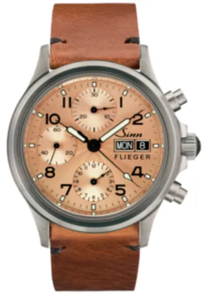 Sinn Uhren Sinn 356 Sa Pilot II Vintage Rindsleder Braun Armbanduhr