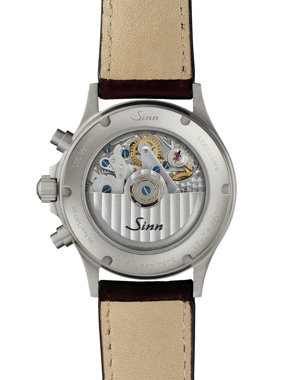 Sinn Uhren Sinn 356 Sa Pilot II Vintage Rindsleder Braun Armbanduhr