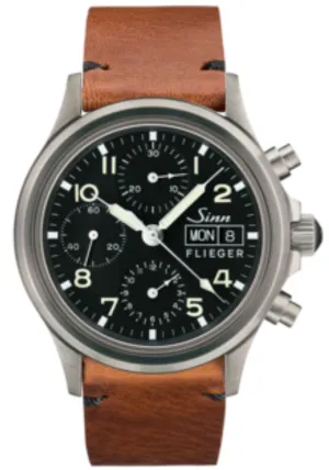 Sinn Uhren Sinn 356 Sa Pilot Vintage Rindsleder Braun Armbanduhr