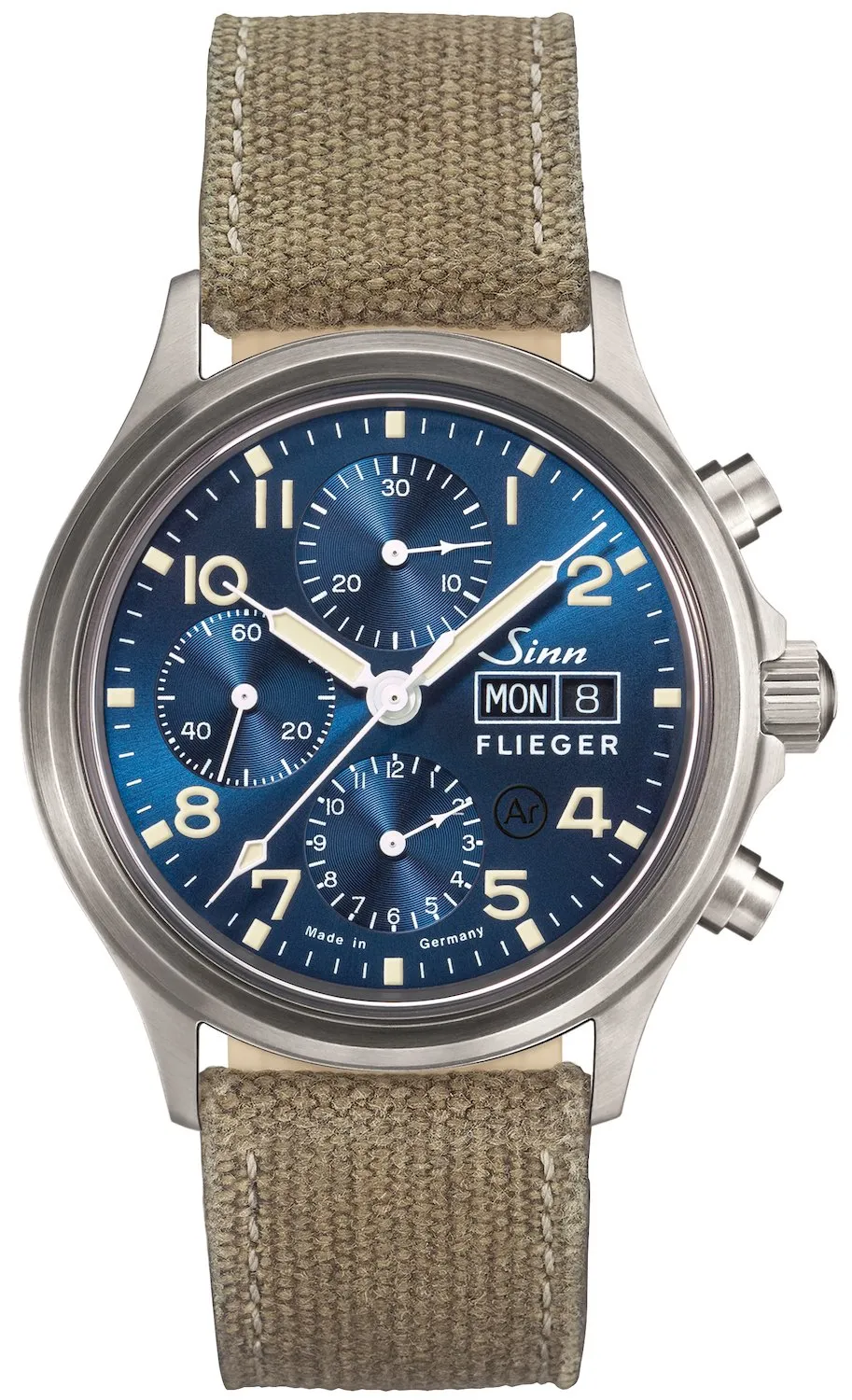 Sinn Uhren Sinn 358 Sa Pilot B E Canvas Beige Armbanduhr
