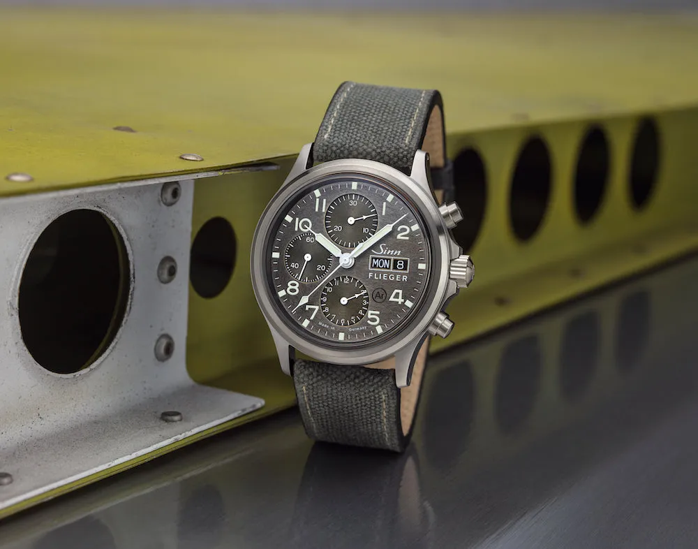 Sinn Uhren Sinn 358 Sa Pilot DS Canvas Grau Uhr