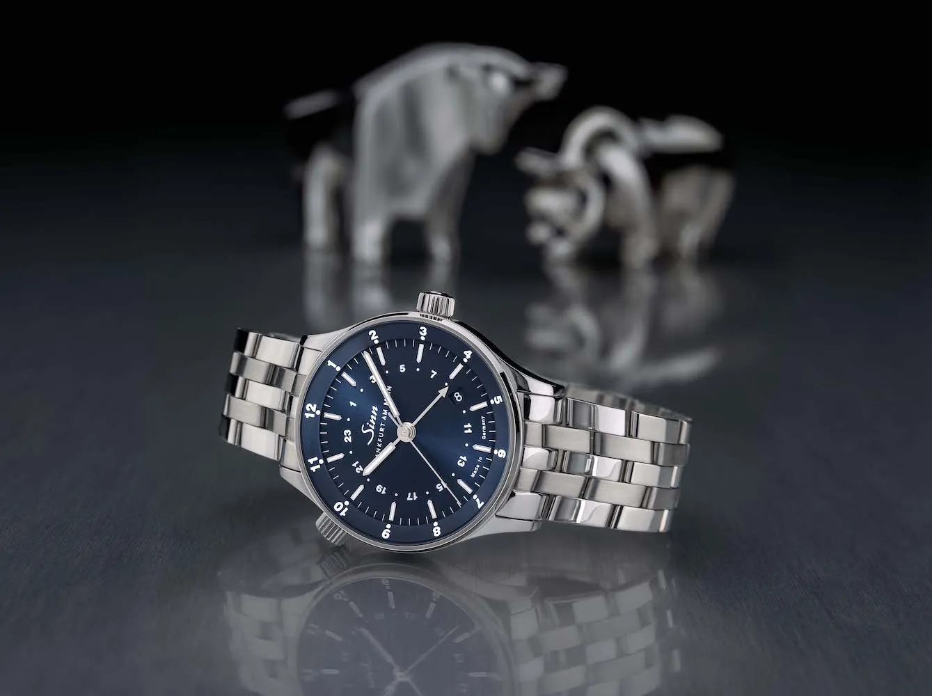 Sinn Uhren Sinn 6060 B 24h UTC Frankfurt Weltzeituhr