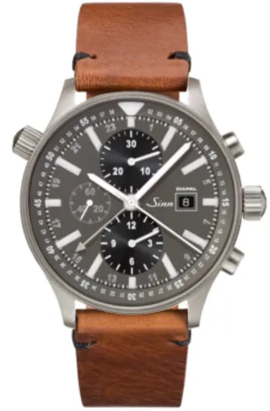 Sinn Uhren Sinn 900 Diapal Vintage Rindsleder Braun Armbanduhr