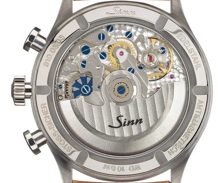 Sinn Uhren Sinn 910 SRS Vintage Lederarmbanduhr