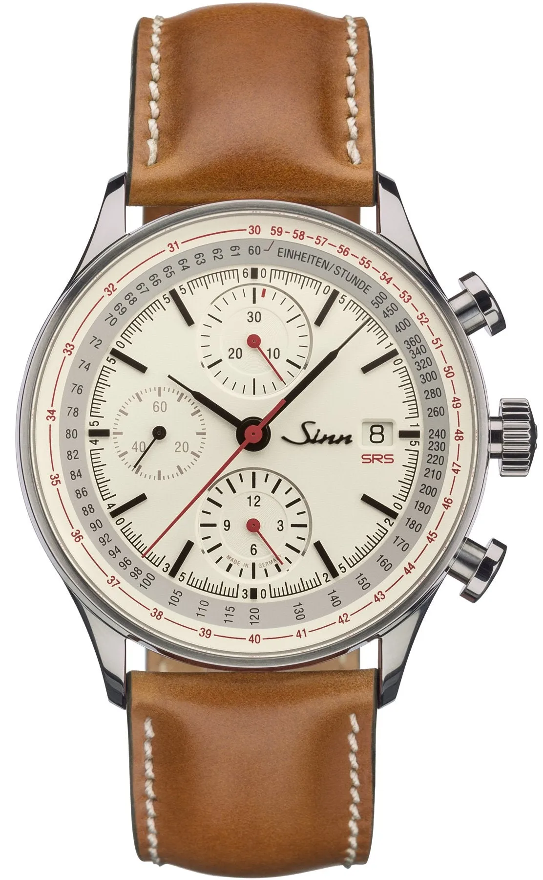 Sinn Uhren Sinn 910 SRS Vintage Lederarmbanduhr