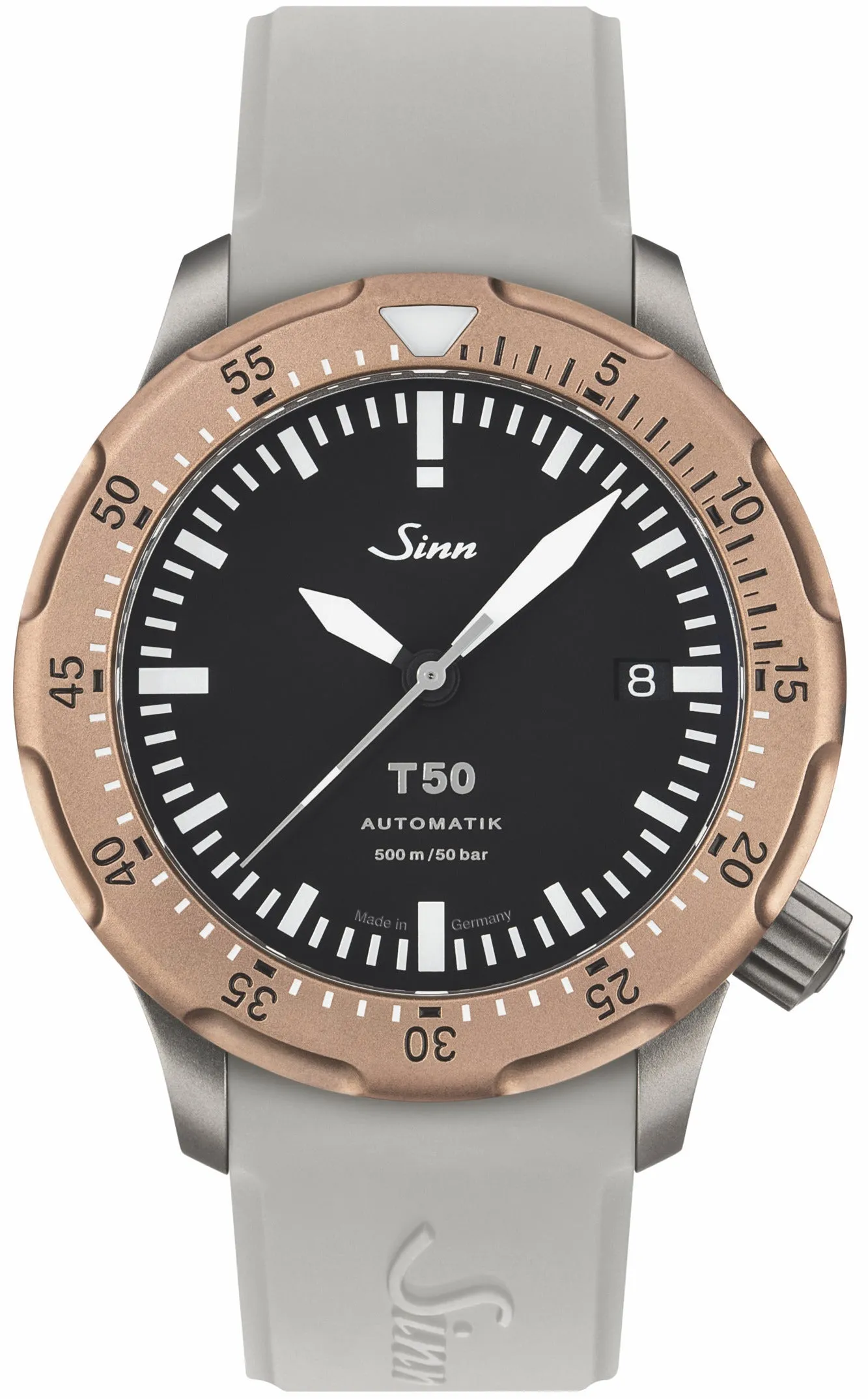 Sinn Uhren Sinn T50 GBDR Weiße Silikon-Armbanduhr