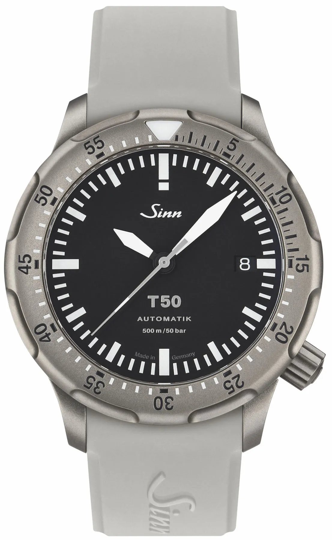 Sinn Uhren Sinn T50 Weiße Silikon-Armbanduhr