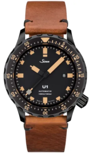 Sinn Uhren Sinn U1 SE Vintage Rindsleder Braun Armbanduhr
