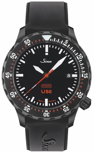 Sinn Uhren Sinn U50 Hydro S Silikon Armbanduhr Schwarz