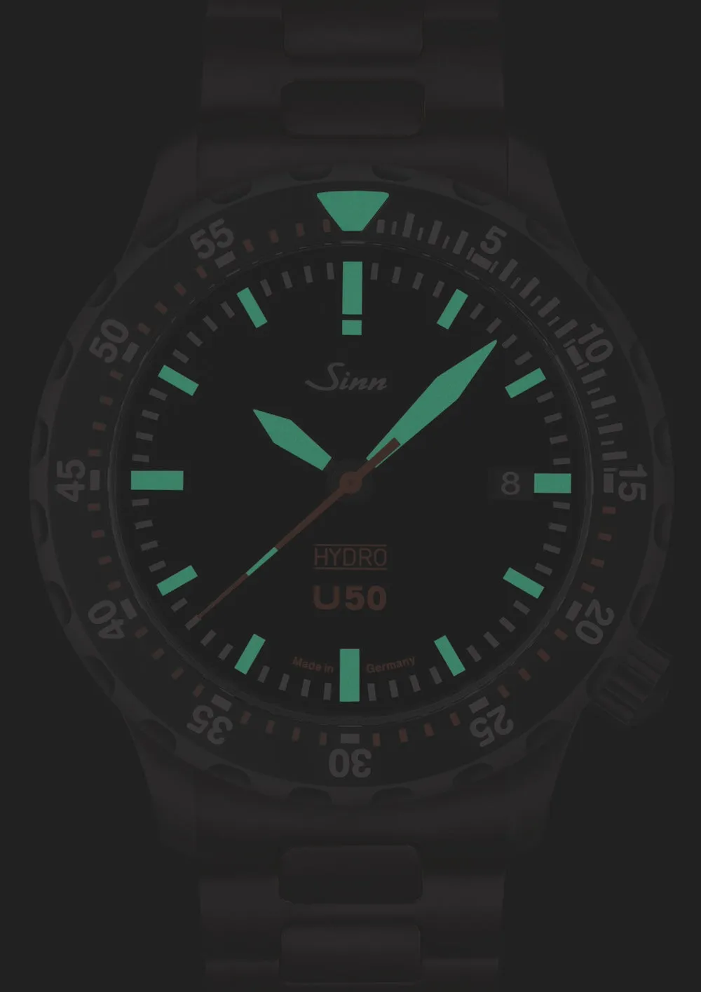 Sinn Uhren Sinn U50 Hydro S Silikon Armbanduhr Schwarz