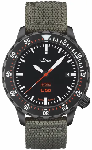 Sinn Uhren Sinn U50 Hydro S Textil Olive Grau Uhr