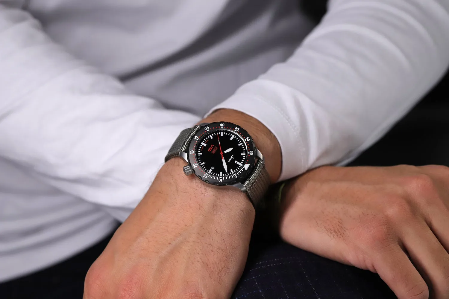 Sinn Uhren Sinn U50 Hydro SDR Silikon Armbanduhr Weiß