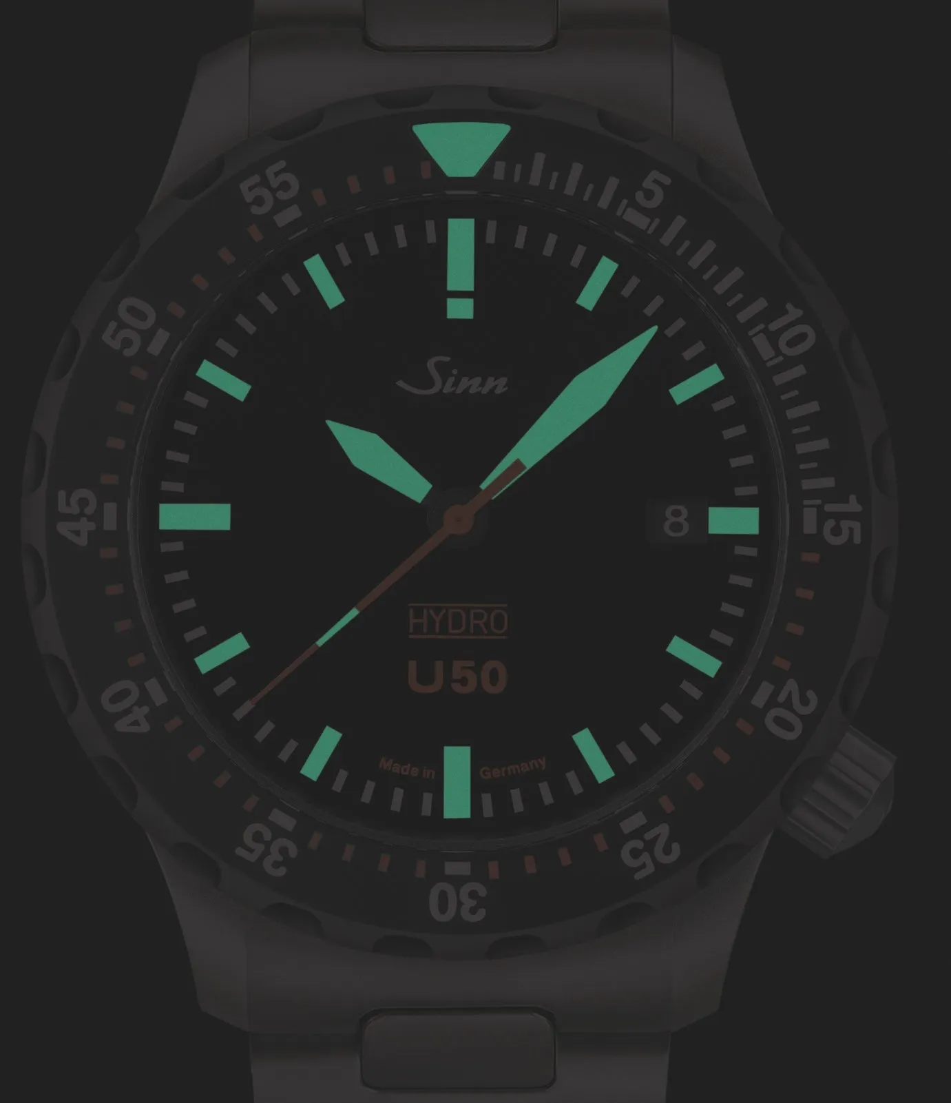 Sinn Uhren Sinn U50 Hydro SDR Silikon Armbanduhr Weiß