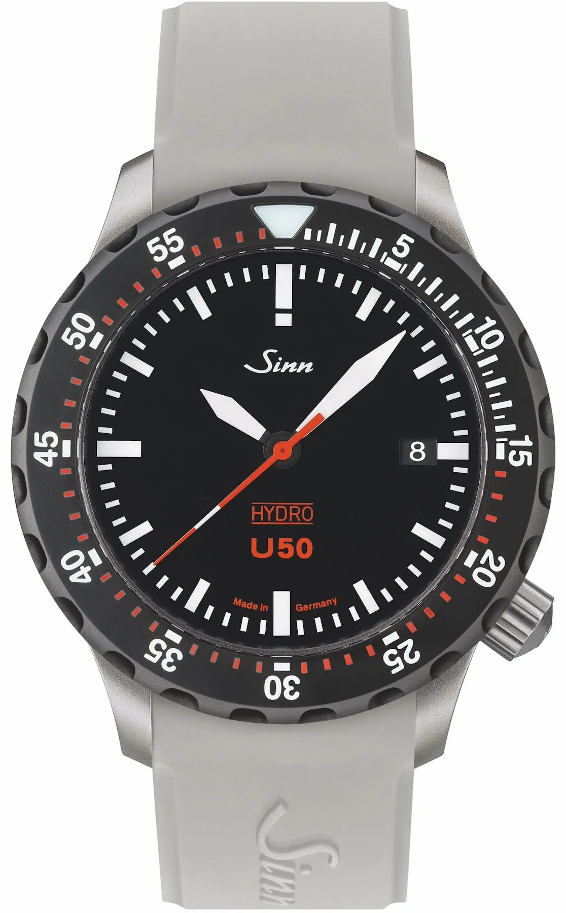Sinn Uhren Sinn U50 Hydro SDR Silikon Armbanduhr Weiß