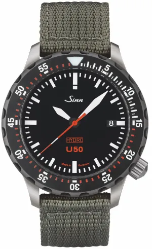 Sinn Uhren Sinn U50 Hydro SDR Textil Olive Grau Uhr
