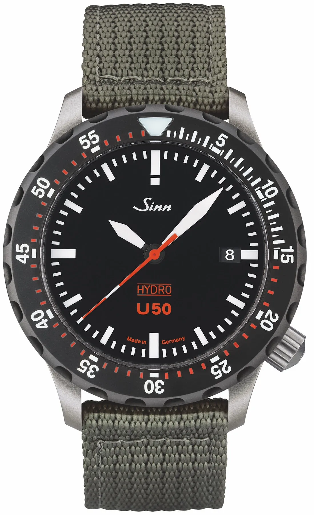 Sinn Uhren Sinn U50 Hydro SDR Textil Olive Grau Uhr