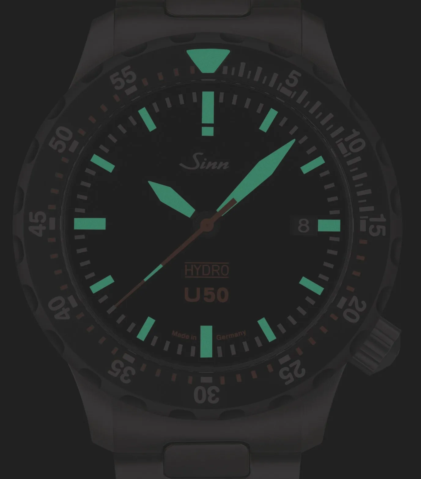 Sinn Uhren Sinn U50 Hydro SDR Textil Olive Grau Uhr