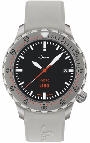 Sinn Uhren Sinn U50 Hydro Silikon Armbanduhr Weiß
