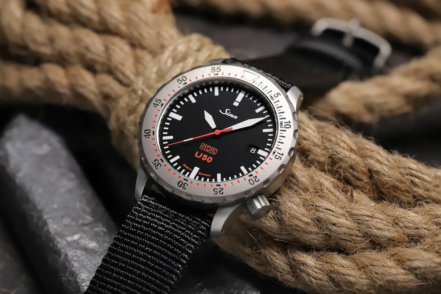 Sinn Uhren Sinn U50 Hydro Textile Olive Grau Uhr