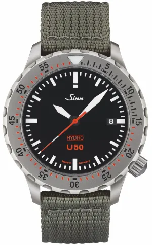 Sinn Uhren Sinn U50 Hydro Textile Olive Grau Uhr