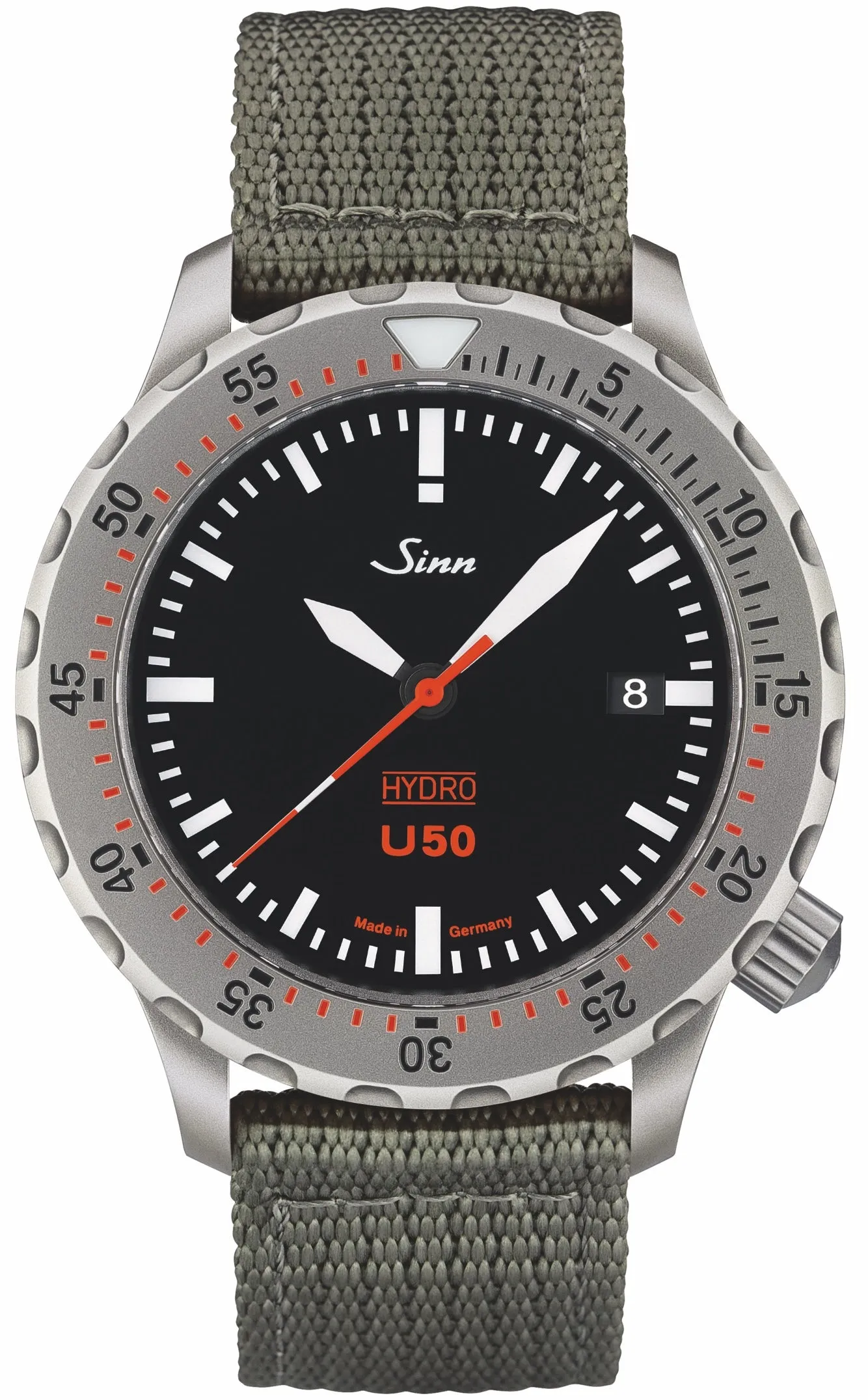 Sinn Uhren Sinn U50 Hydro Textile Olive Grau Uhr