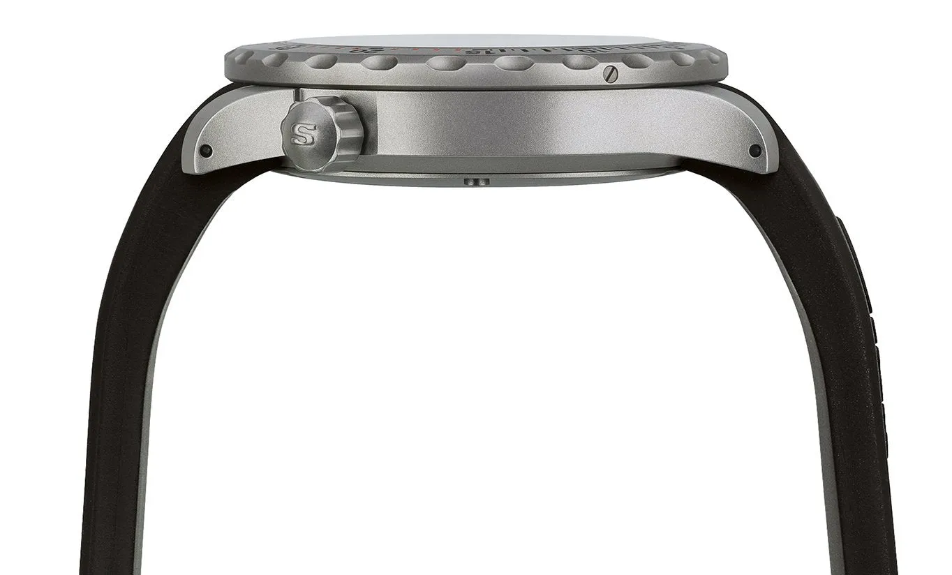 Sinn Uhren Sinn U50 Tegimentierte Silikon-Armbanduhr Schwarz
