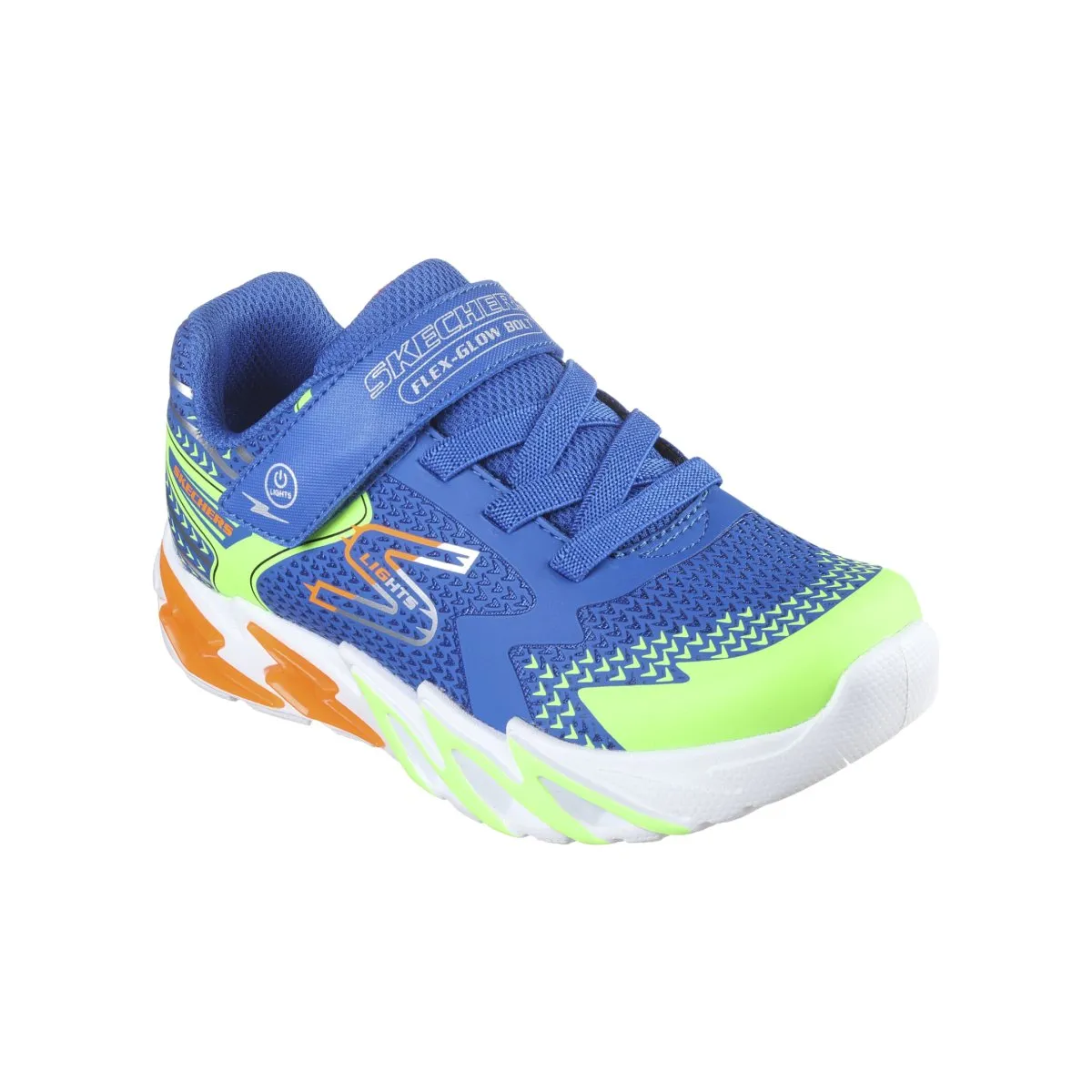 Skechers Jungen (Vorschulalter) 400138LRYMT S Lights: Flex-Glow Bolt Royal/Mehrfarbig