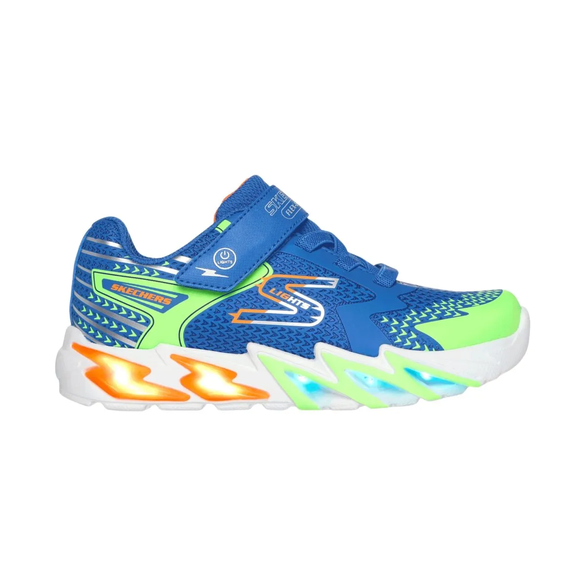 Skechers Jungen (Vorschulalter) 400138LRYMT S Lights: Flex-Glow Bolt Royal/Mehrfarbig