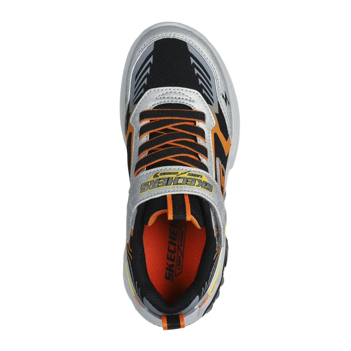 Skechers Jungen (Vorschule) 400151LSLBK Light Storm 3.0 Silber/Schwarz