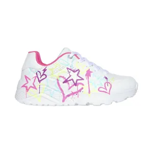 Skechers Mädchen (Vorschulalter) 310391LWMN Street Uno Lite - Mein Tropfen Weiß/Mehrfarbig