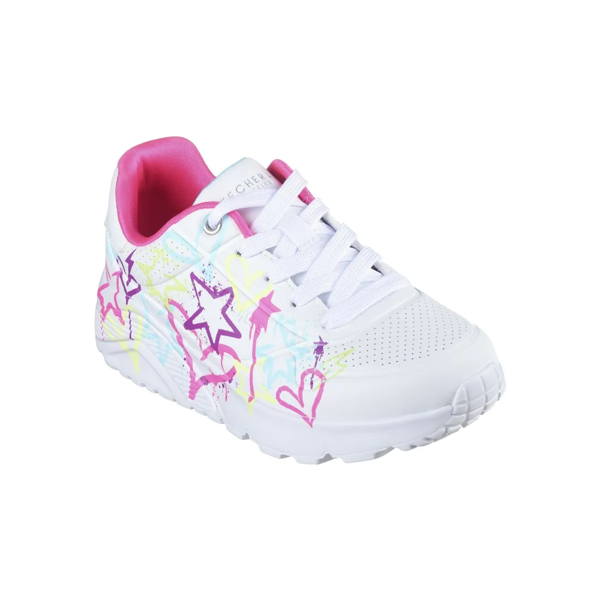 Skechers Mädchen (Vorschulalter) 310391LWMN Street Uno Lite - Mein Tropfen Weiß/Mehrfarbig