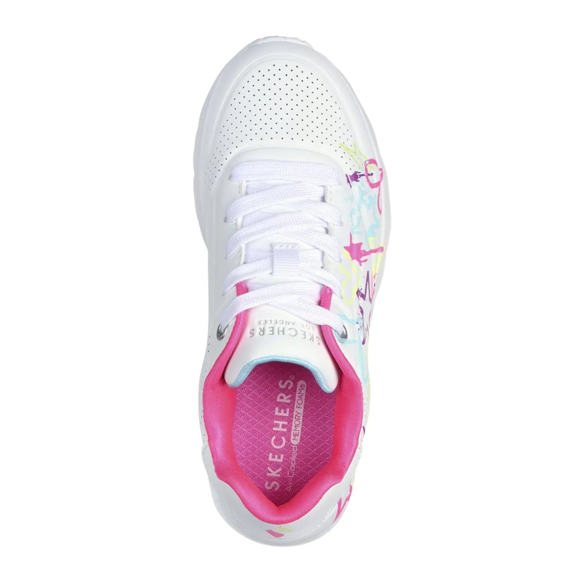 Skechers Mädchen (Vorschulalter) 310391LWMN Street Uno Lite - Mein Tropfen Weiß/Mehrfarbig