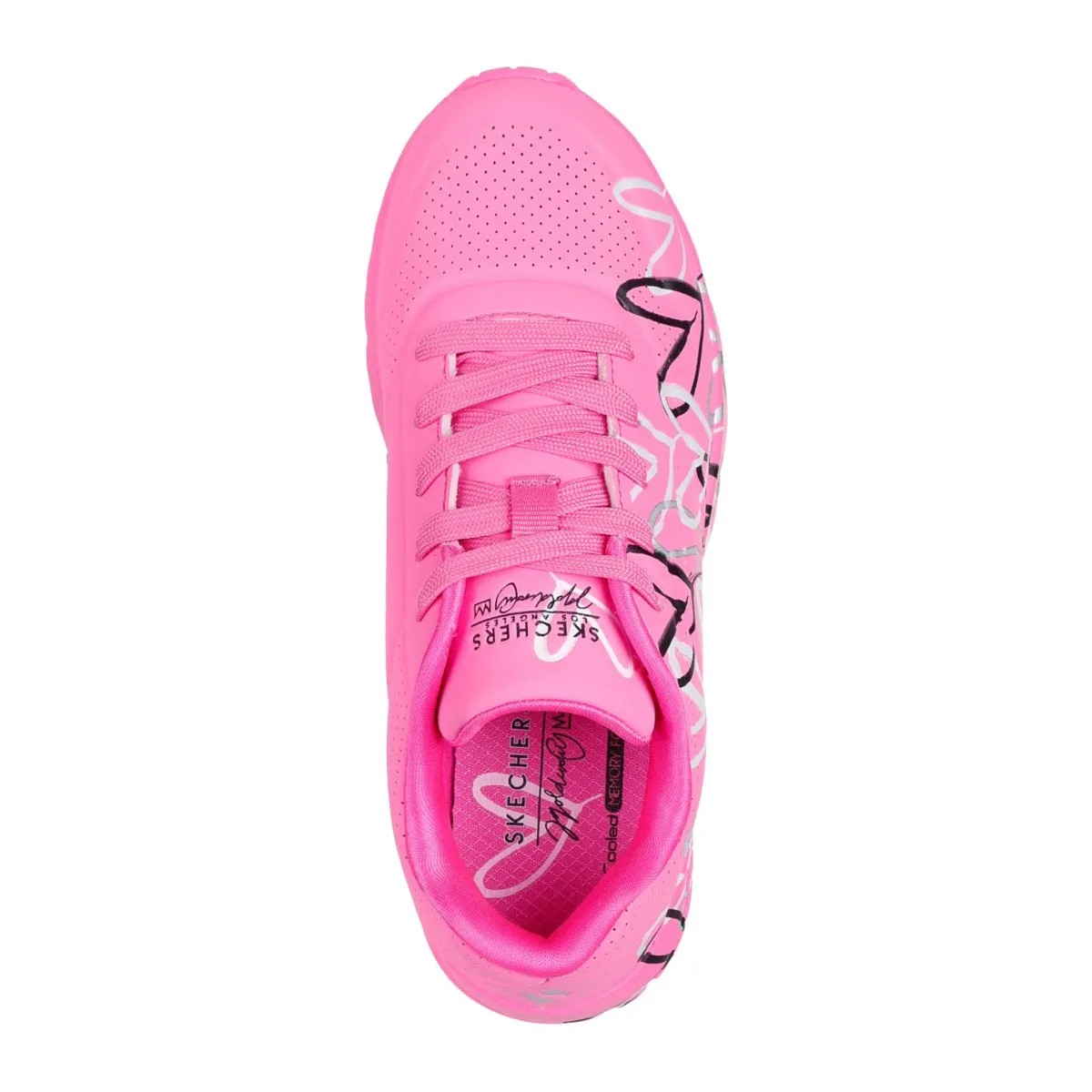 Skechers Girl's (Vorschulkind) 314067LHPMT Skechers x JGoldcrown: Uno Lite - Metallisch Love Hot Pink/Mehrfarbig