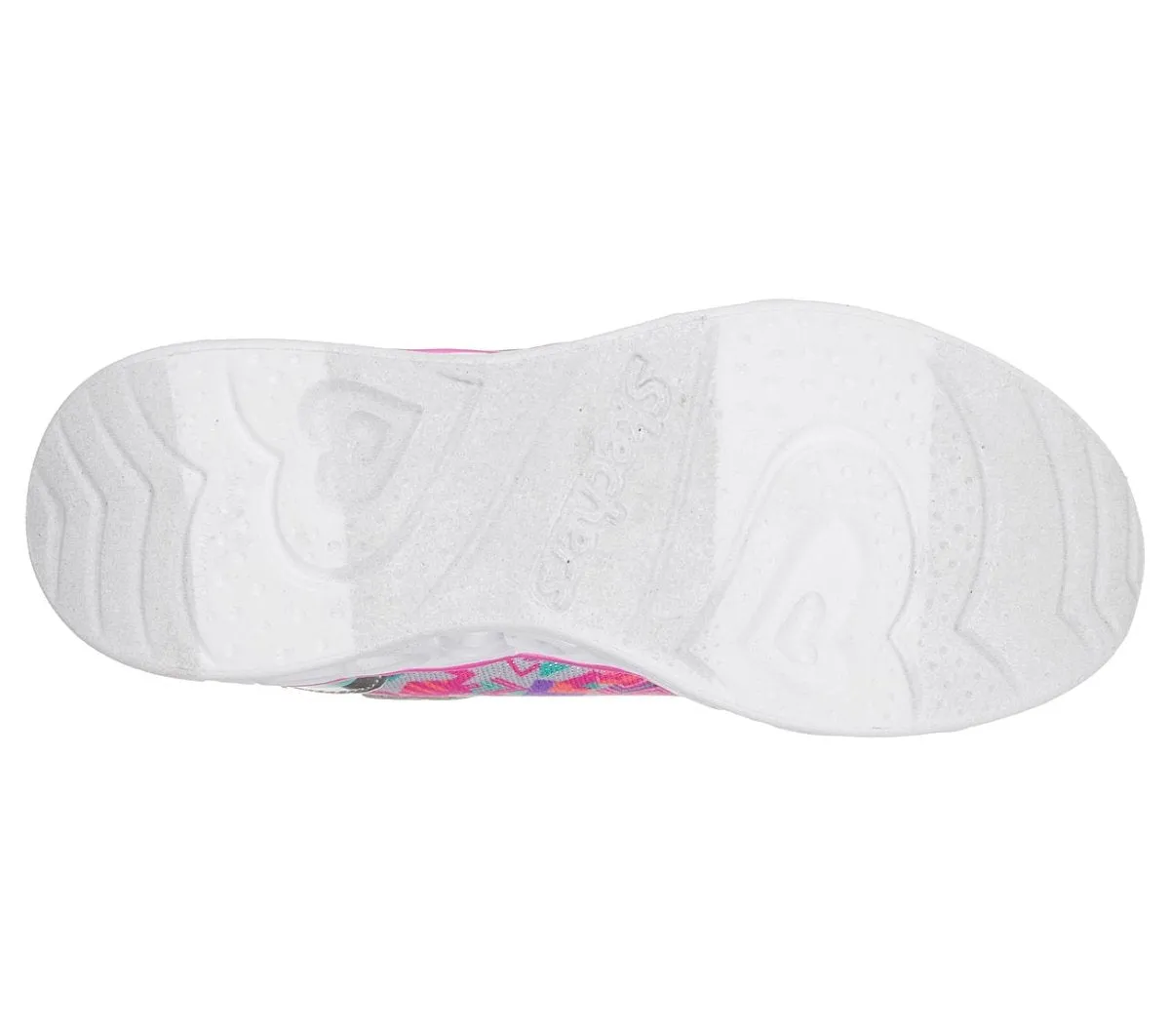 Skechers Mädchen S Lights: Herzlichter Silber