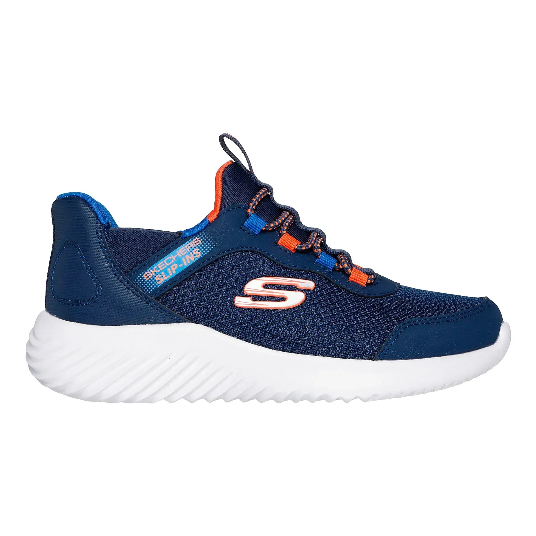 Skechers Schuhe Kinder Slip-Ins: Bounder - Brisk - Burst Marineblau