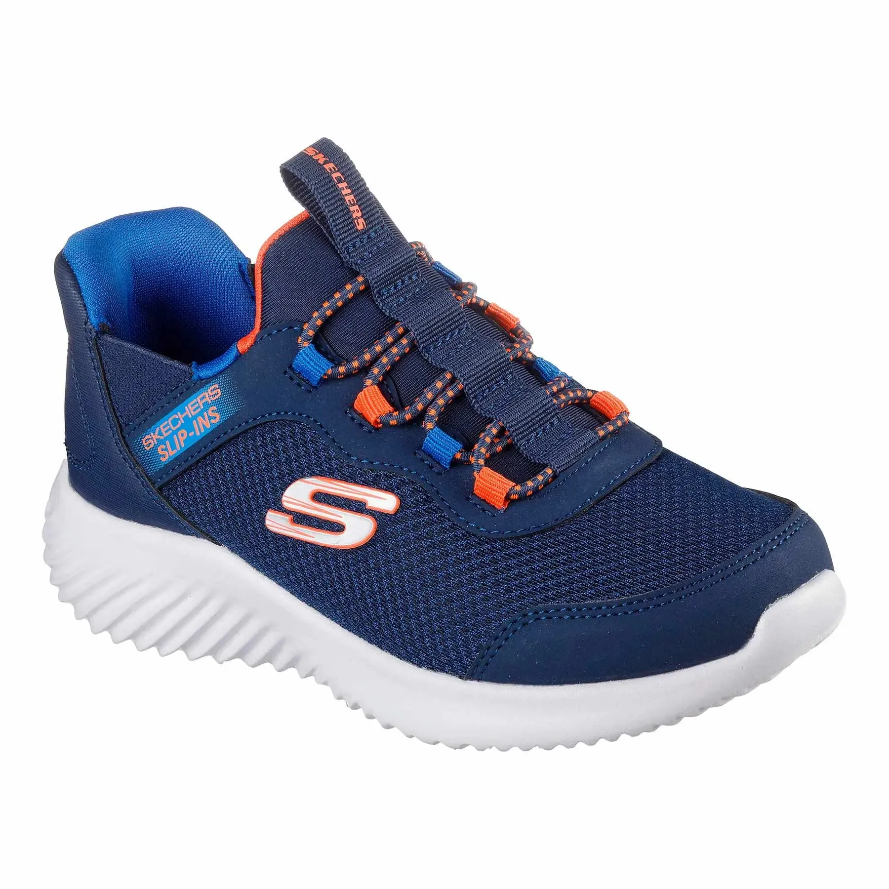Skechers Schuhe Kinder Slip-Ins: Bounder - Brisk - Burst Marineblau