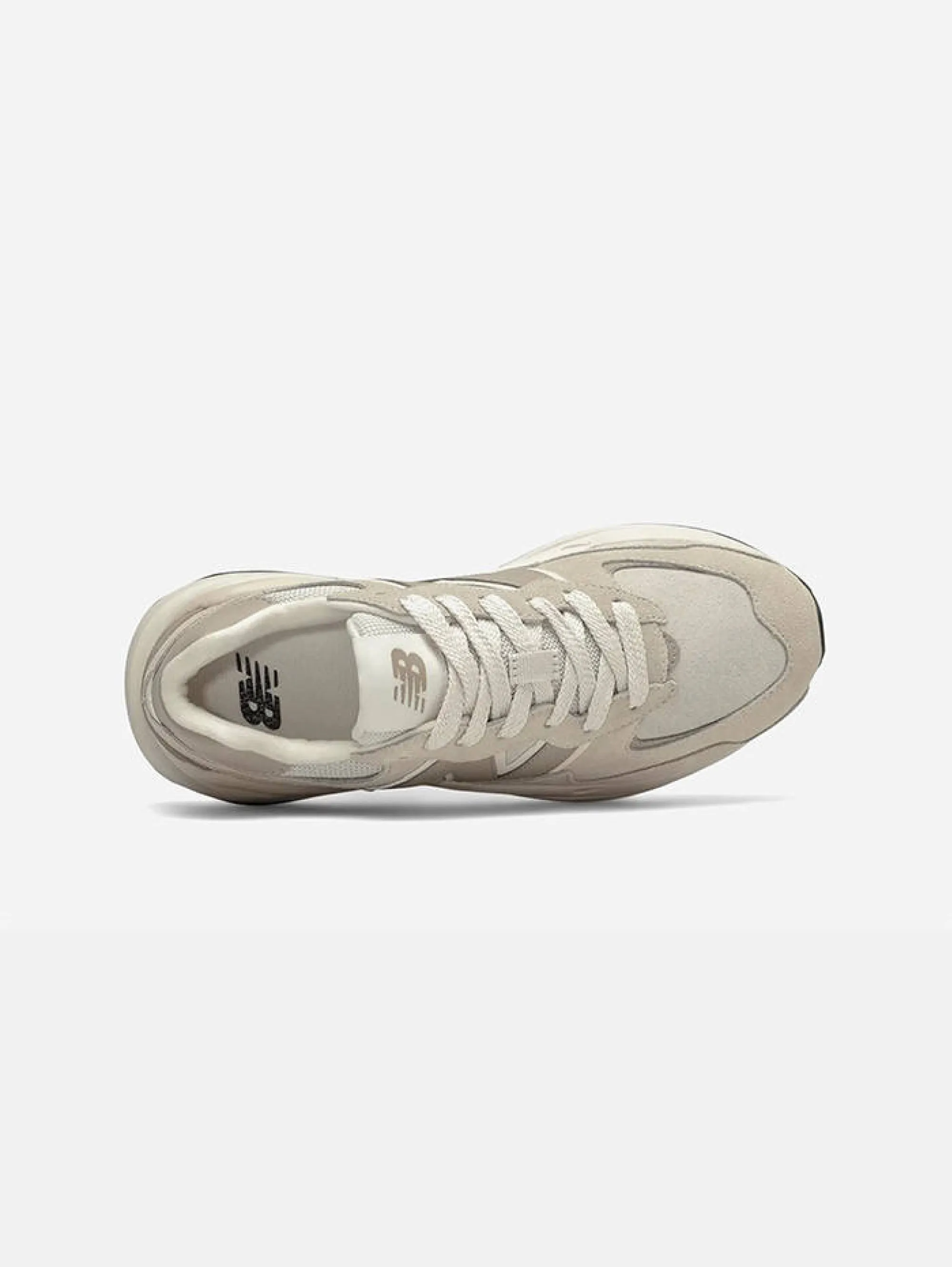 Sneakers in Wildleder Beige