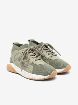 Stella McCartney Kids Schnür-Sneaker in Grün