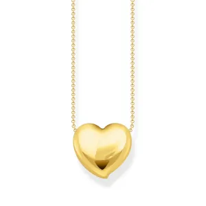 Sterling Silber Kühnheit Eleganz Vergoldetes Herzförmiges Halskette KE2276-413-39 Thomas Sabo Halsketten