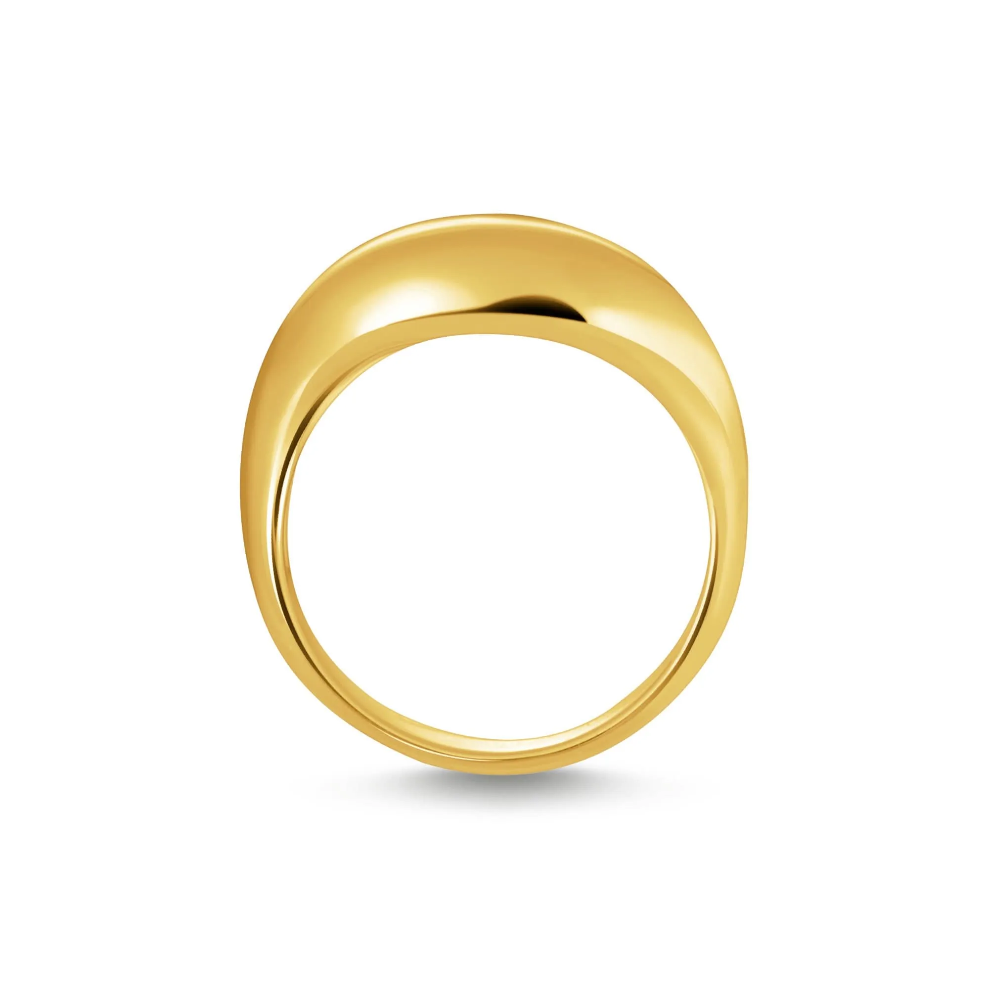 Sterling Silber Kühnheit Eleganz Vergoldeter Organisch Geformter Ring TR2473-413-39 Thomas Sabo Ringe
