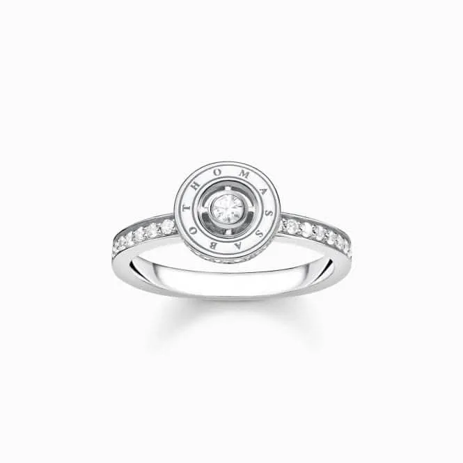 Sterling Silber Kreisring mit weißen Steinen TR2255-051-14 Thomas Sabo Ringe