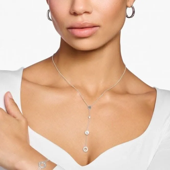 Sterling Silber Kreise Weißstein Halskette KE1879-051-14 Thomas Sabo Halsketten