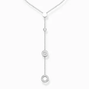 Sterling Silber Kreise Weißstein Halskette KE1879-051-14 Thomas Sabo Halsketten