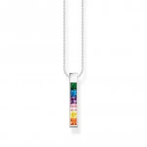 Sterling Silber Halskette mit bunten Steinen KE2113-166-7-L45V Thomas Sabo Halsketten