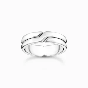 Sterling Silber Gekreuzter Ring TR2492-001-21 Thomas Sabo Ringe