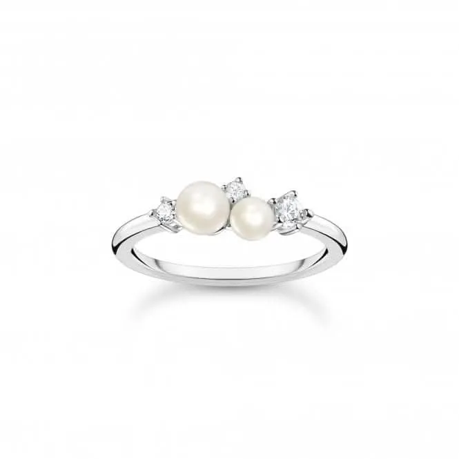 Sterling Silber Zarter Perlenring TR2368-167-14 Thomas Sabo Ringe