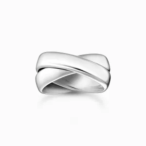 Sterling Silber Duo Ring TR2491-001-21 Thomas Sabo Ringe
