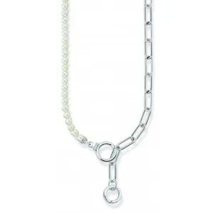 Sterling Silber Süßwasserperlen Zirkonia Halskette KE2193-167-14-L47V Thomas Sabo Halsketten